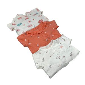 Baby Sleepers - 2 Sleepers &‎ 1 Romper - Size Newborn